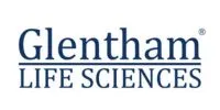 Lieferprogramm Logo Glentham Life Sciences mit blauem Schriftzug auf weißem Hintergrund.